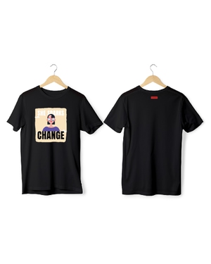 Greys & Blues Grace Pima Round Neck T-Shirt-Black